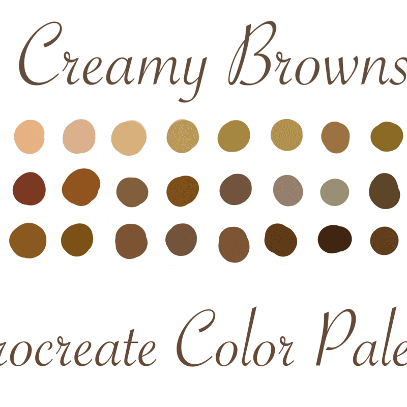 Creamy Browns Procreate Color Palette