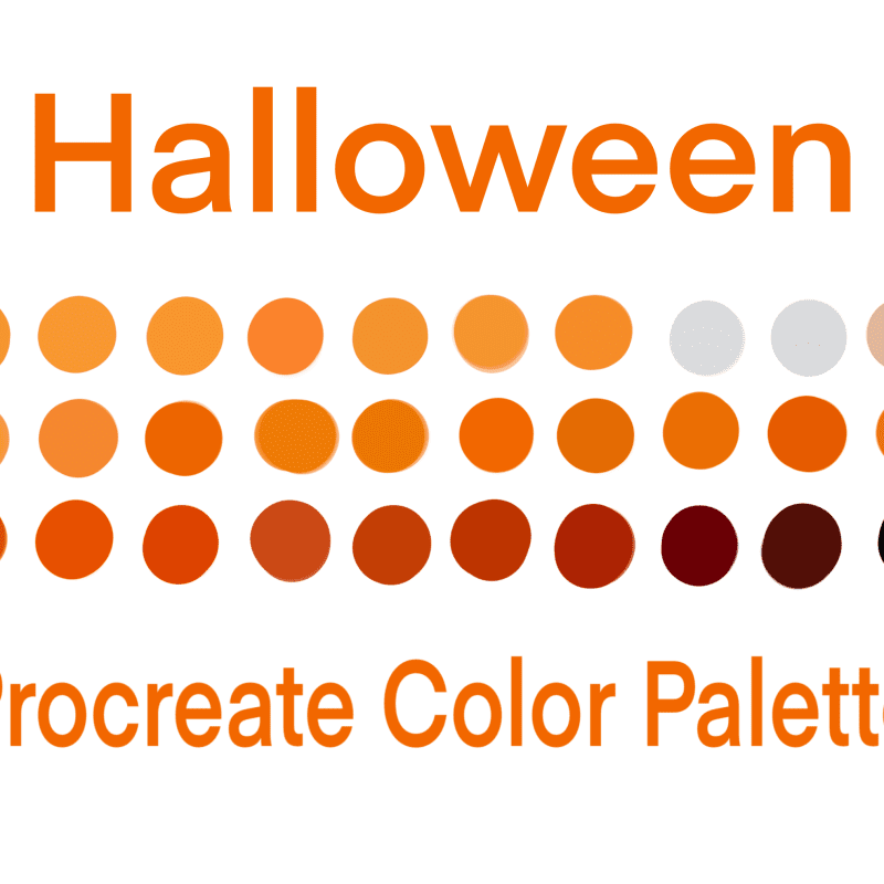 Halloween Procreate Color Palette