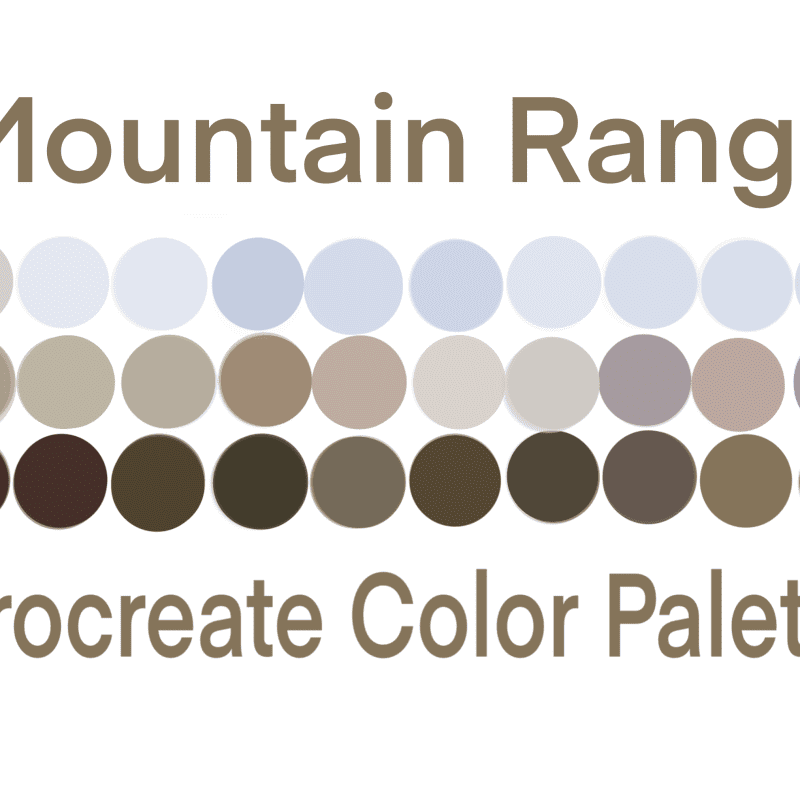 Mountain Range Procreate Color Palette