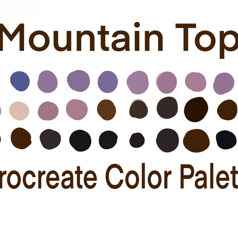 Mountain Top Procreate Color Palette