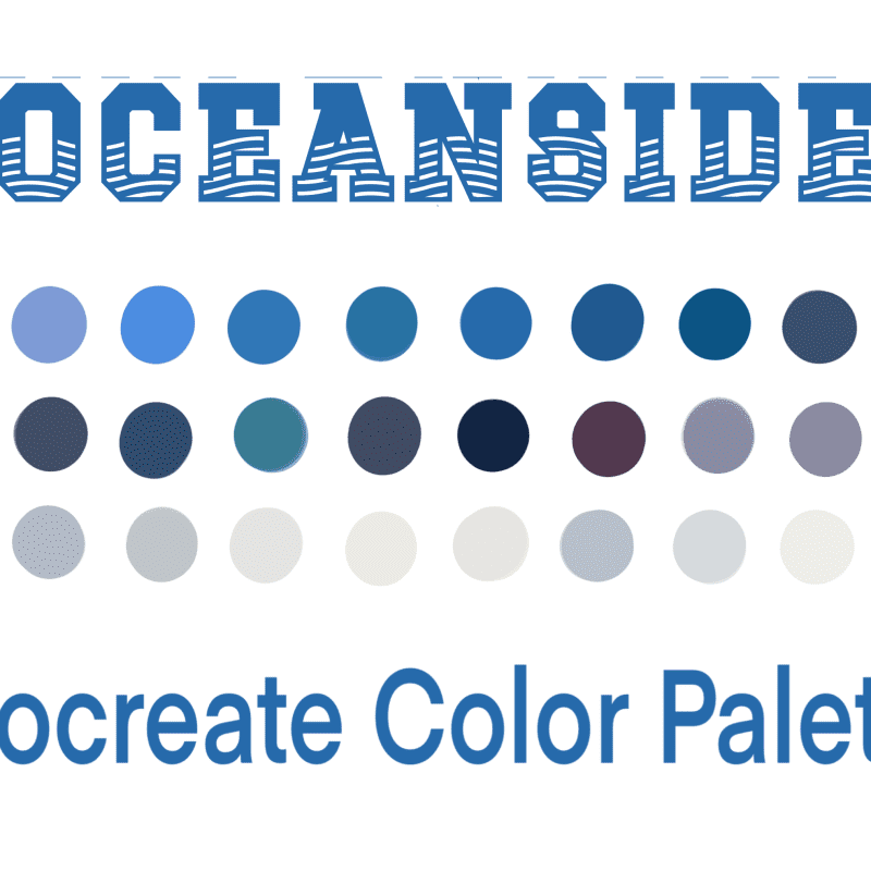 Oceanside Procreate Color Palette