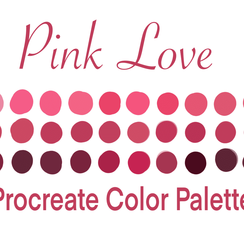Pink Love Procreate Color Palette