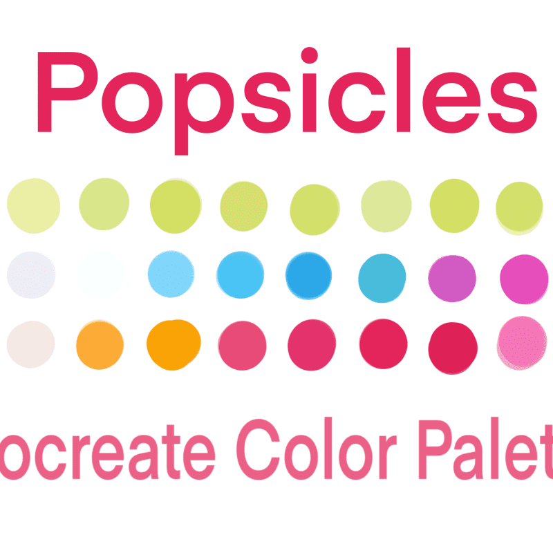 Popsicles Procreate Color Palette