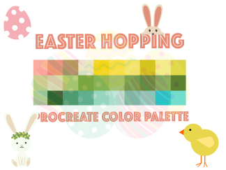 Easter procreate color palette