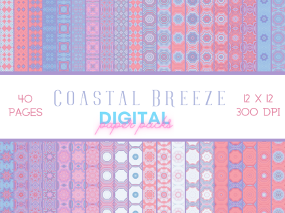 Coastal Breeze Digital Paper Pack